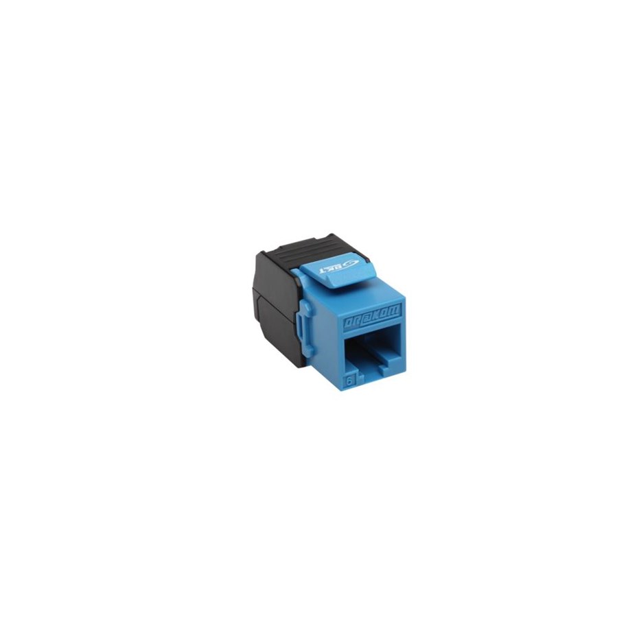 Kupferverkabelung - BKT ELEKTRONIK Module key-stone dr@kom rj45 unshielded cat6 tool-free - 11332011