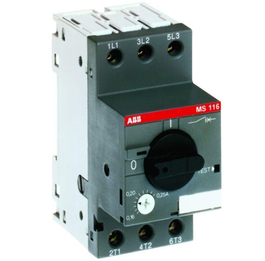 Komponenten für Schaltkästen und Schränke - ABB Ms116-1.0 manual motor starter trip class 10a 0.63 - 1.0a - 1SAM250000R1005