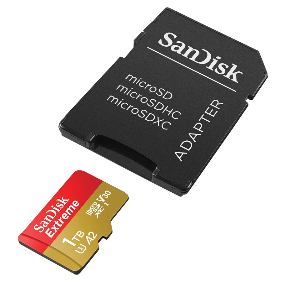 Speicherkarten - SANDISK Extreme microSD/SD-card - 160/90MB - 1TB - SDSQXA1-1T00-GN6MA