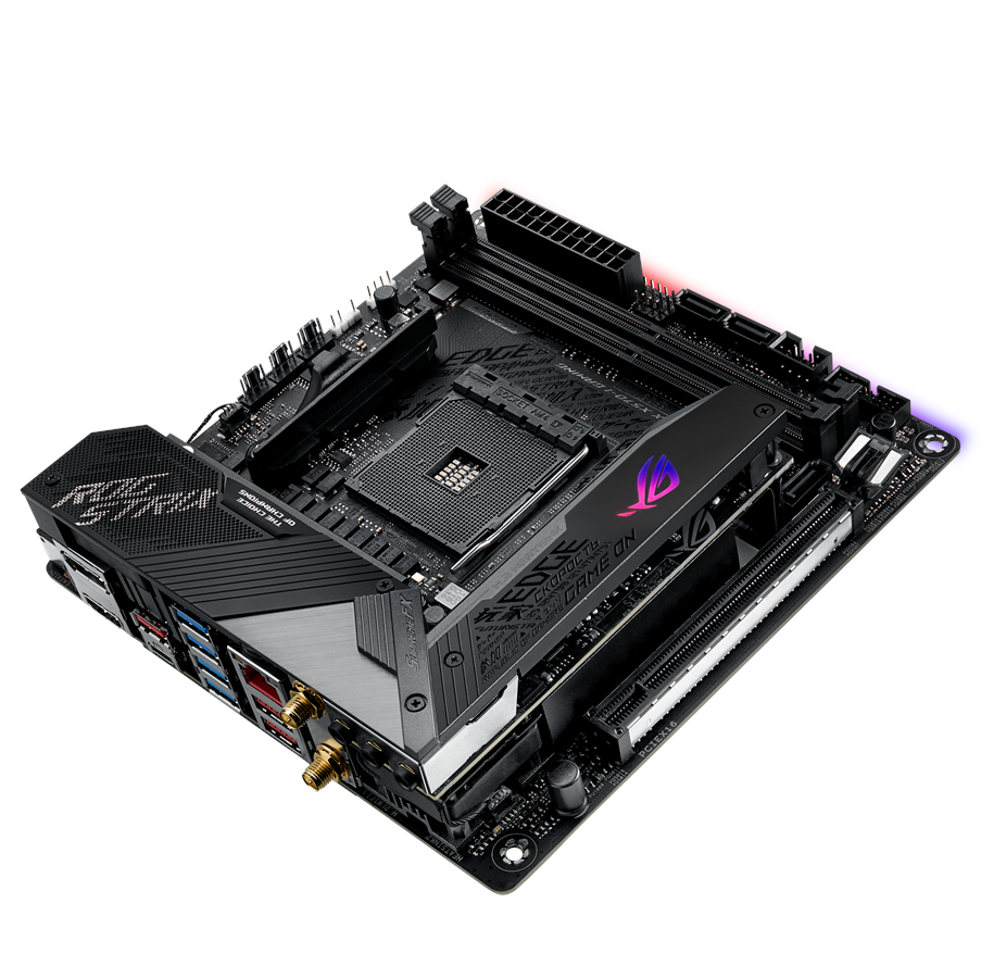 Carte Mère ASUS ROG STRIX X570-I GAMING - Mini-ITX, Socket AM4, Pour AMD Ryzen, PCIe 4.0, WiFi 6, RGB Aura Sync