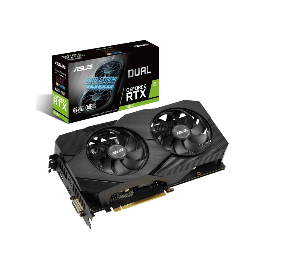 Grafikkarte - ASUS GeForce RTX 2060 DUAL OC EVO - 6GB GDDR6 RAM - Grafikkarte - 90YV0CH2-M0NA00