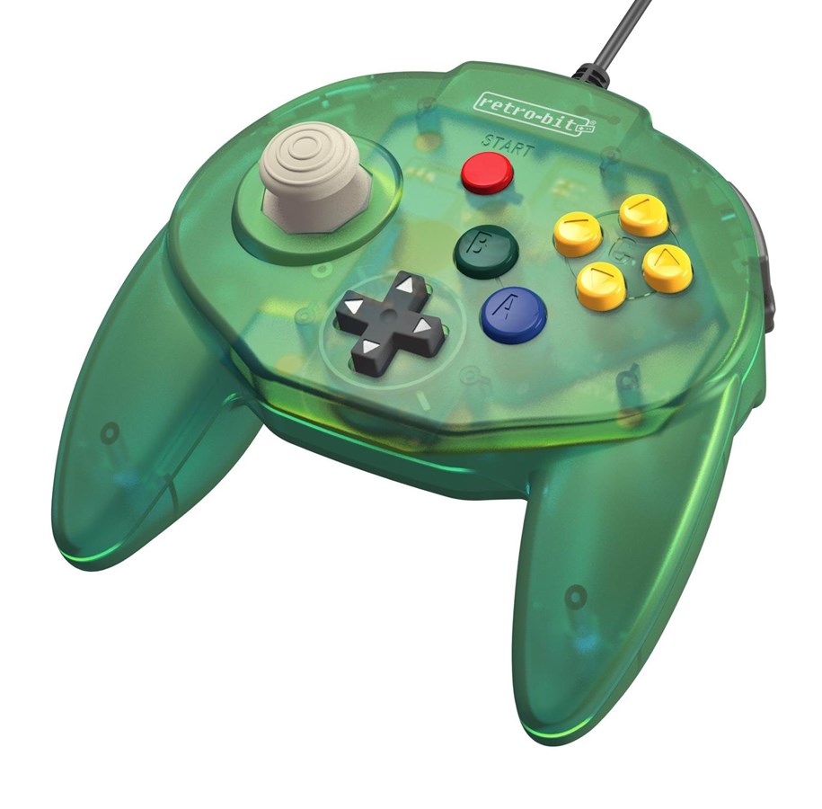 Gaming Zubehör - Retro-Bit Tribute 64 USB Green - Wired Controller - Nintendo 64 - 7350002937105