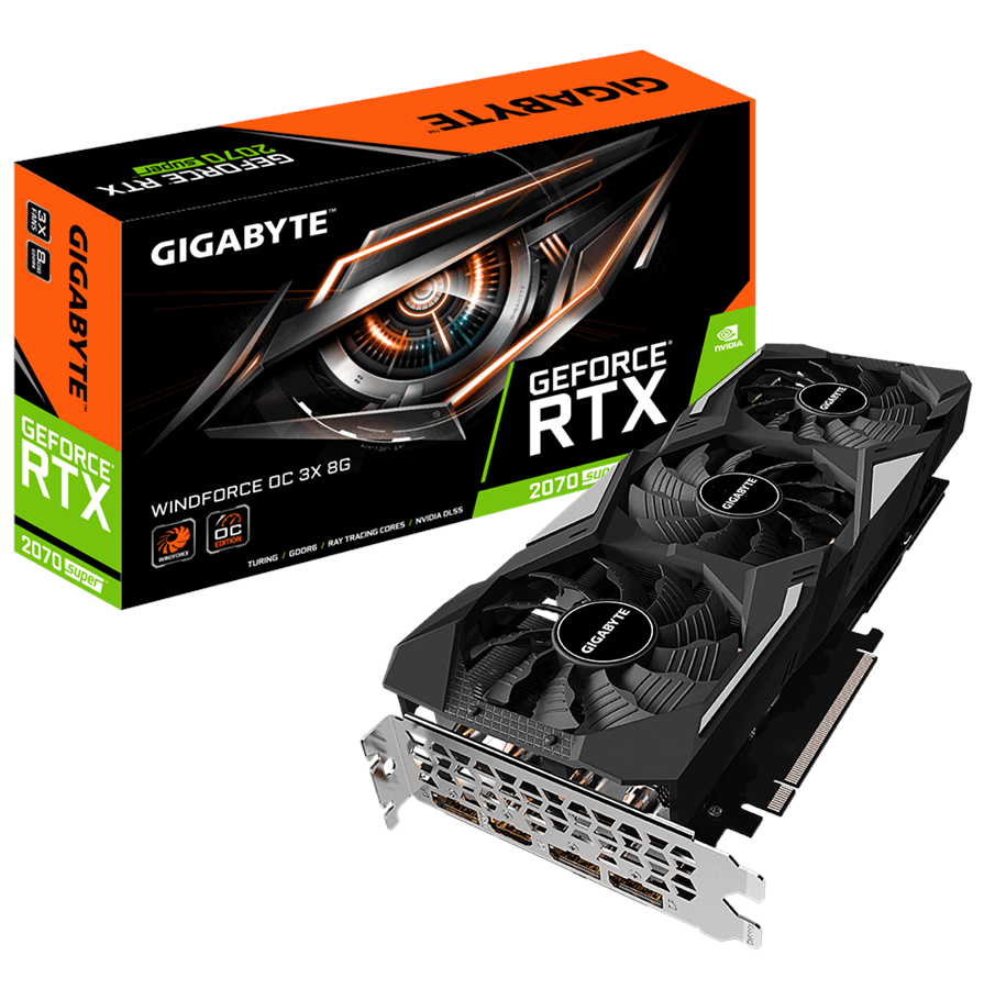 Grafikkarte - GIGABYTE GeForce RTX 2070 SUPER OC - 8GB GDDR6 RAM - Grafikkarte - GV-N207SWF3OC-8GD