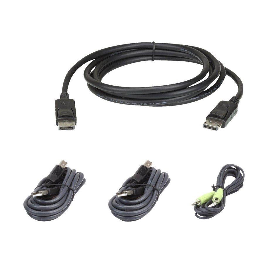 KVM Kabel - ATEN CABLE KIT DisplayPort 1.2 /USB/SP L:1.8M - 2L-7D02UDPX4