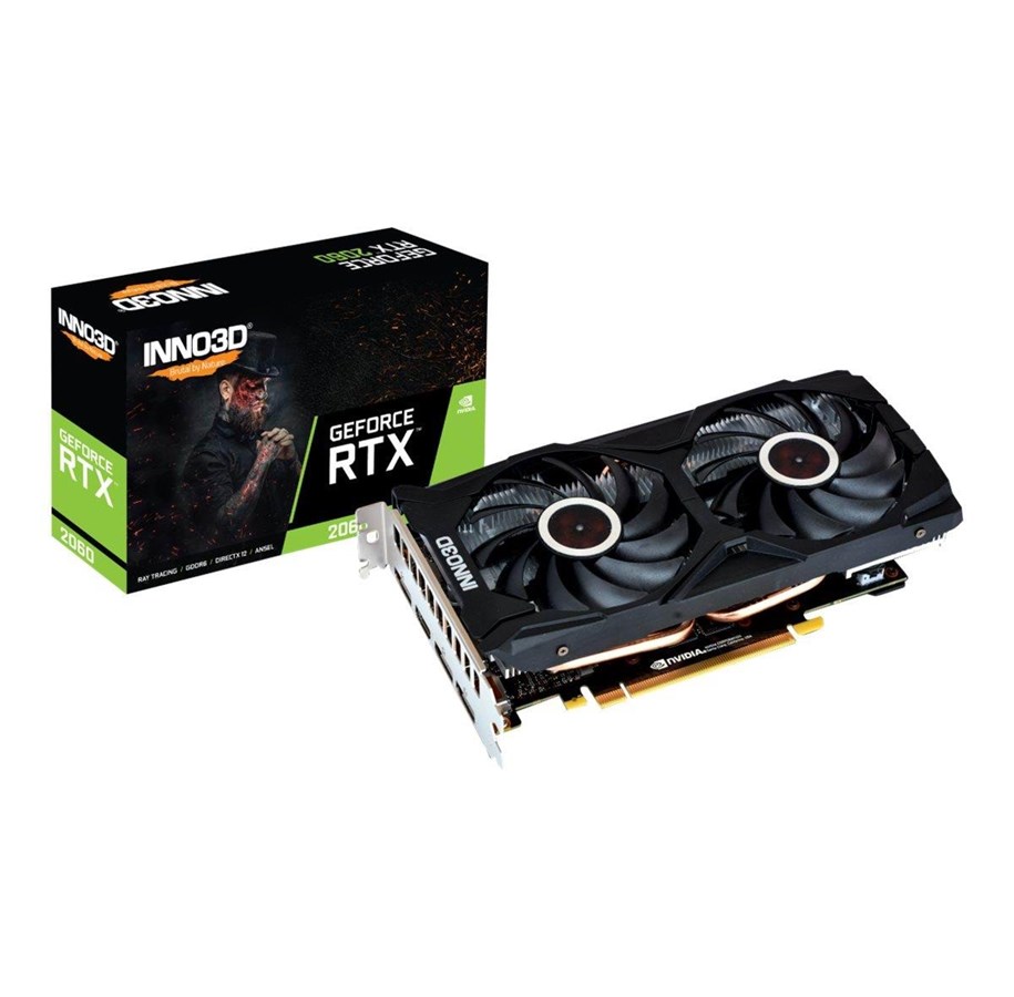 Grafikkarte - Inno3D GeForce RTX 2060 Twin X2 - 6GB GDDR6 RAM - Grafikkarte - N20602-06D6-1710VA15L