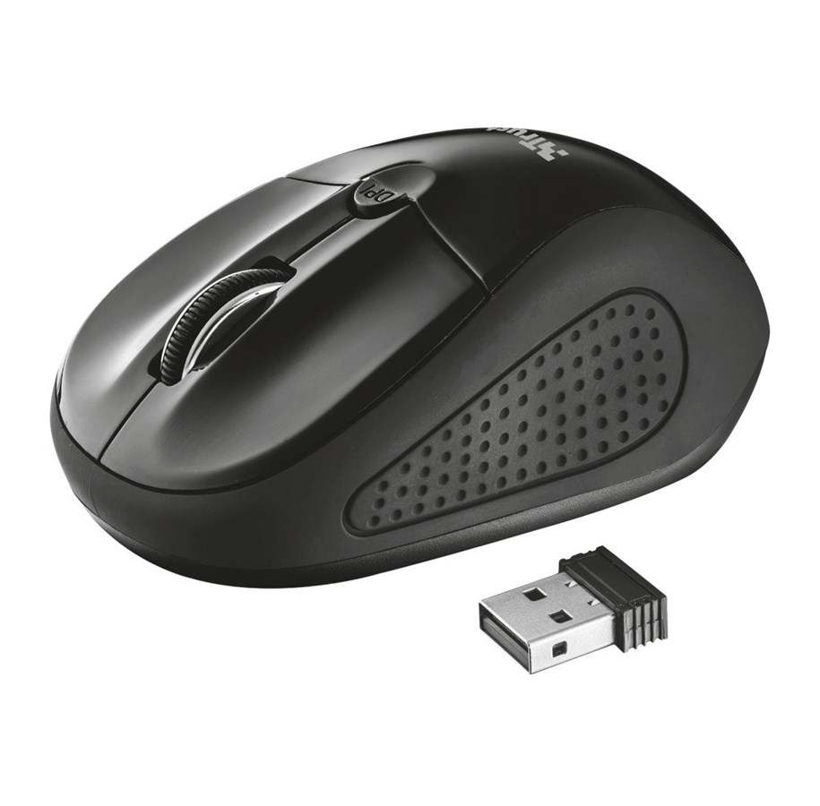 Maus - Trust Primo Wireless Mouse - black - Maus (Schwarz) - 20322