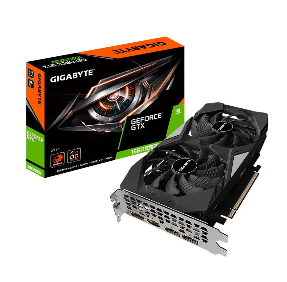 Grafikkarte - GIGABYTE GeForce GTX 1660 SUPER OC - 6GB GDDR6 RAM - Grafikkarte - GV-N166SOC-6GD