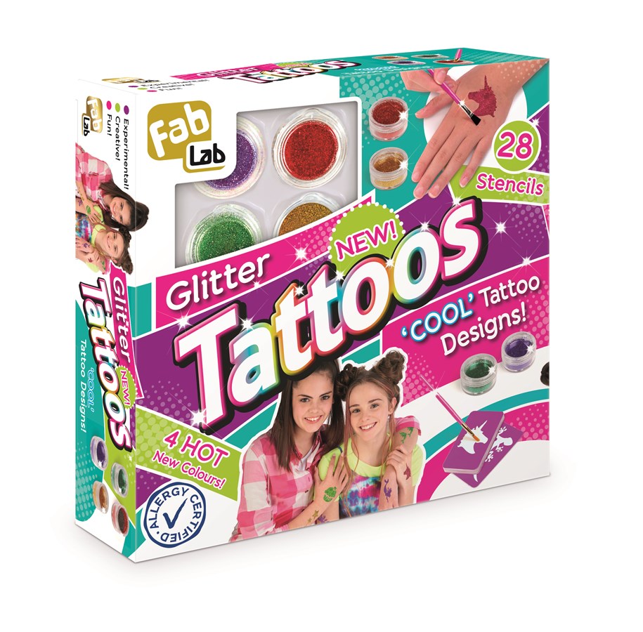 Kreativ-Spiele - Fab Lab Glitter Tattoos - 30066