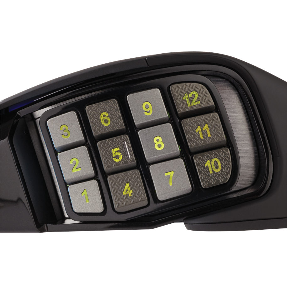 Corsair SCIMITAR RGB ELITE MMO - Black - Gaming Maus (Schwarz mit RGB)