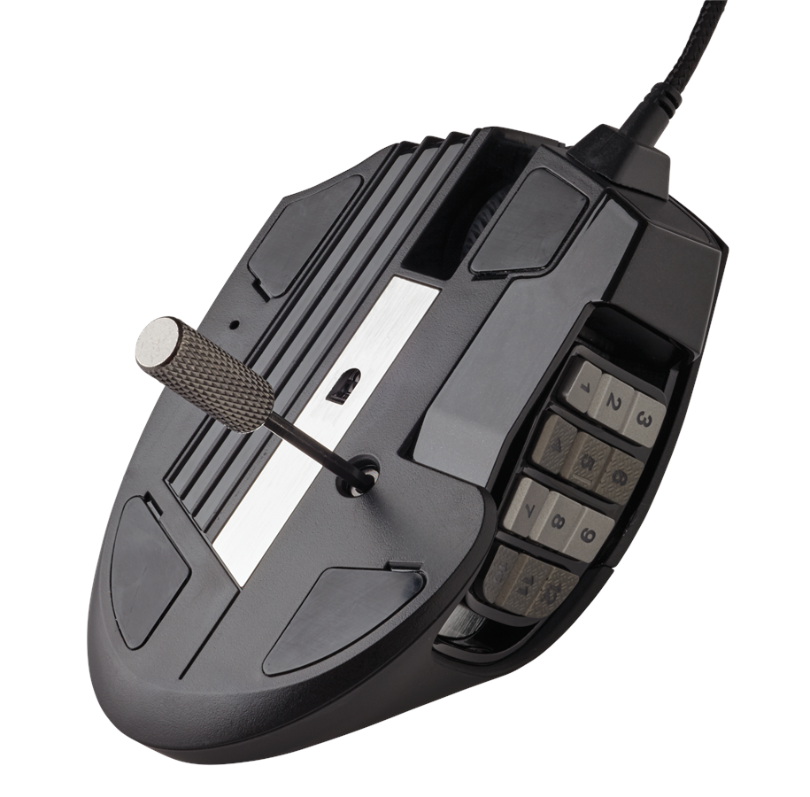 Corsair SCIMITAR RGB ELITE MMO - Black - Gaming Maus (Schwarz mit RGB)