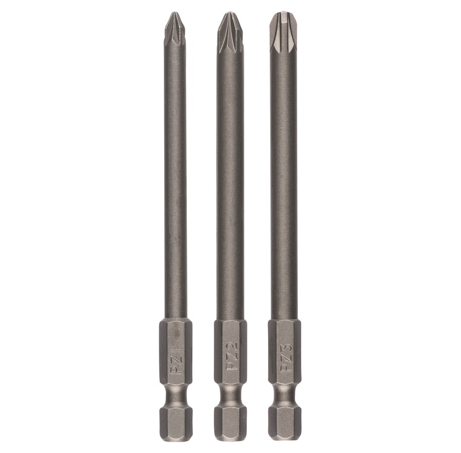 Bohrer & Bits - Bosch BITSSÆT PZ1.2.3 89MM STANDARD 3STK - 2609255969