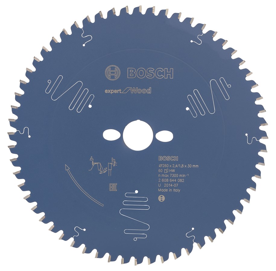 Handkreissäge - Bosch RUNDSAVKLINGE 260X30X2.4MM 60T EXP WOOD - 2608644082