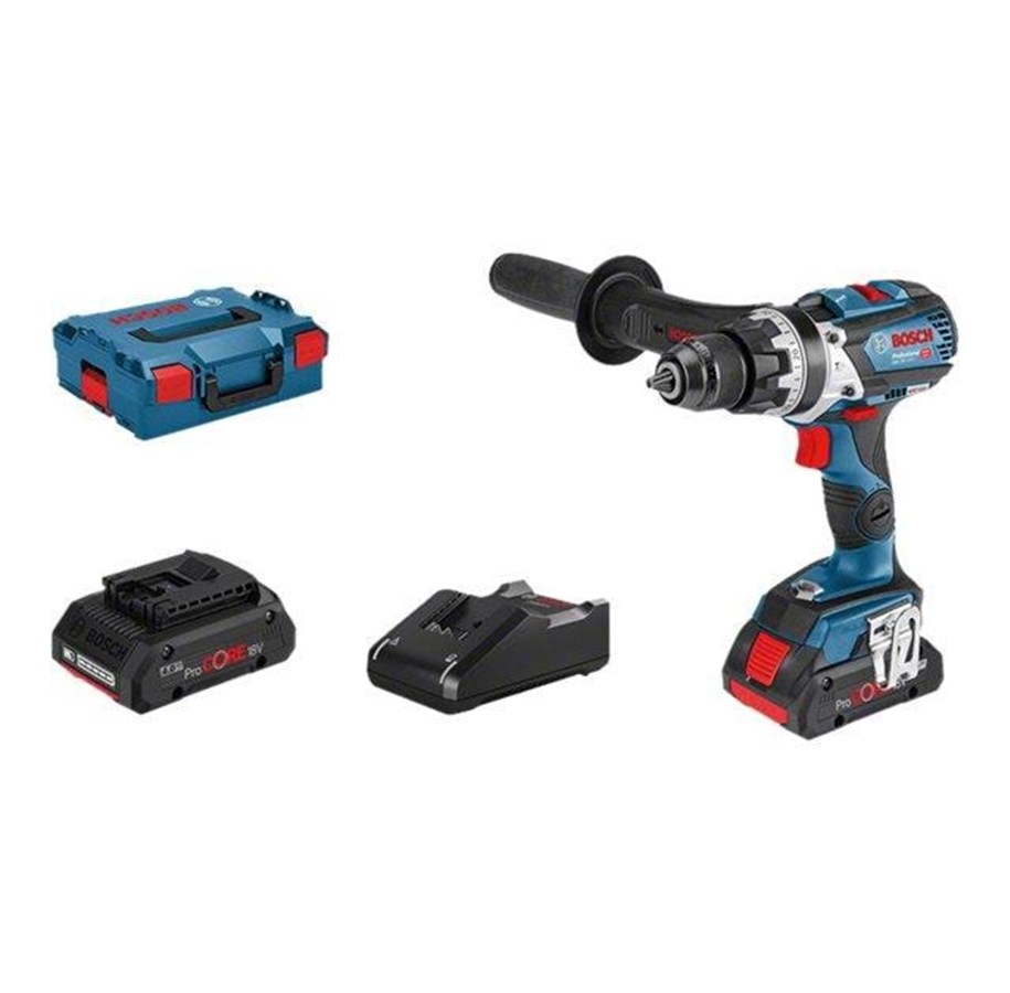 Schraub/Bohrmaschinen - Bosch Professional SLAGBOREMASKINE GSB 18V-110 C 2X4A PC LB - 06019G030B