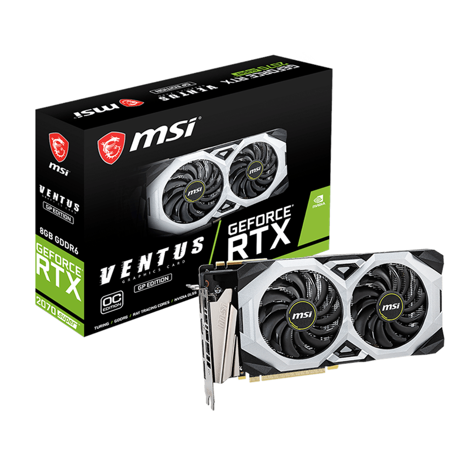Grafikkarte - MSI GeForce RTX 2070 SUPER VENTUS GP OC - 8GB GDDR6 RAM - Grafikkarte - RTX 2070 SUPER VENTUS GP OC
