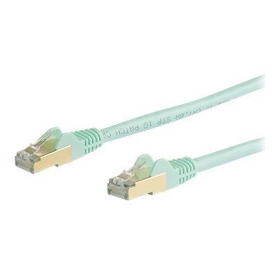 Netzwerk - Kabel - StarTech.com 7m CAT6a Ethernet Cable - Aqua RJ45 Shielded Cable Snagless - patch cable - 7 m - aqua - Grün - 7m - 6ASPAT7MAQ