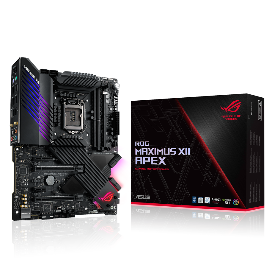 Mainboard - ASUS ROG MAXIMUS XII APEX [Wi-Fi] Mainboard - Intel Z490 - Intel LGA1200 - DDR4 RAM - ATX - 90MB13D0-M0EAY0