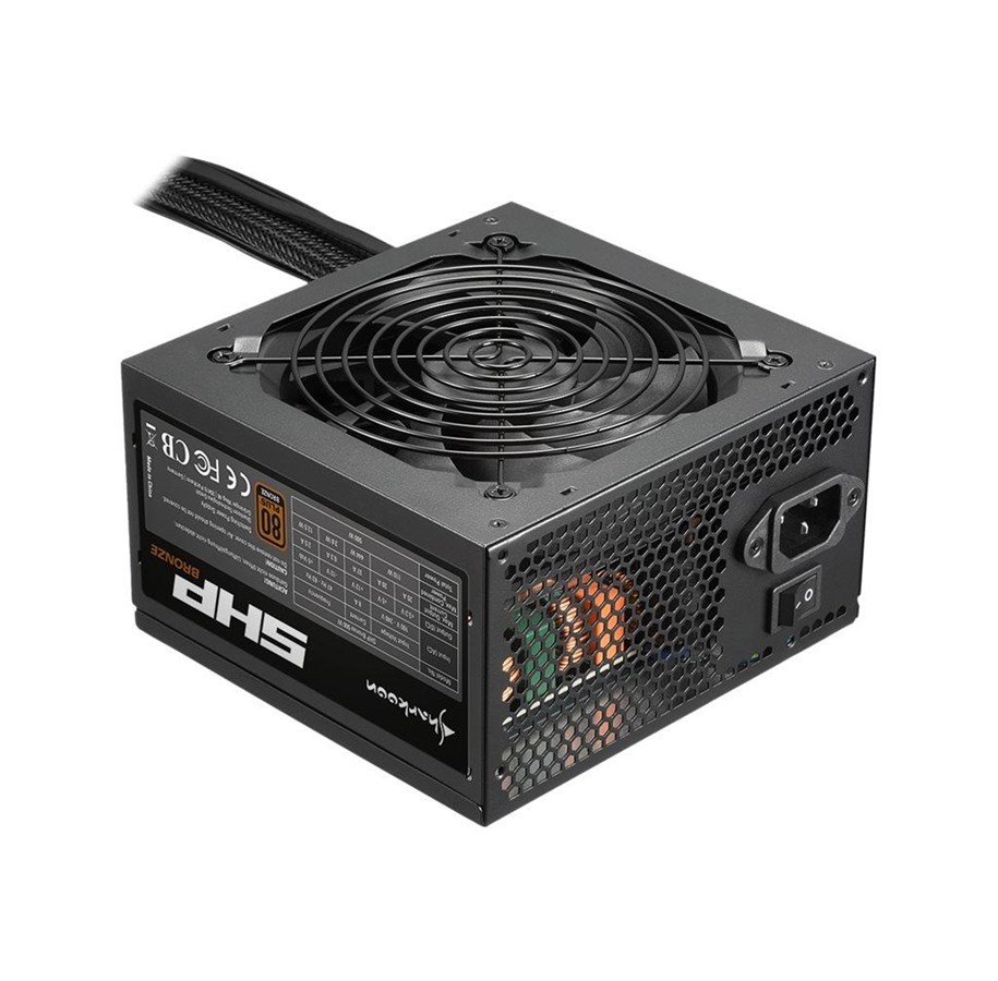 Netzteile - Sharkoon SHP Bronze 500W Netzteile - 500 Watt - 120 mm - ATX 2.3 - 80 Plus Bronze zertifiziert - 4044951028948