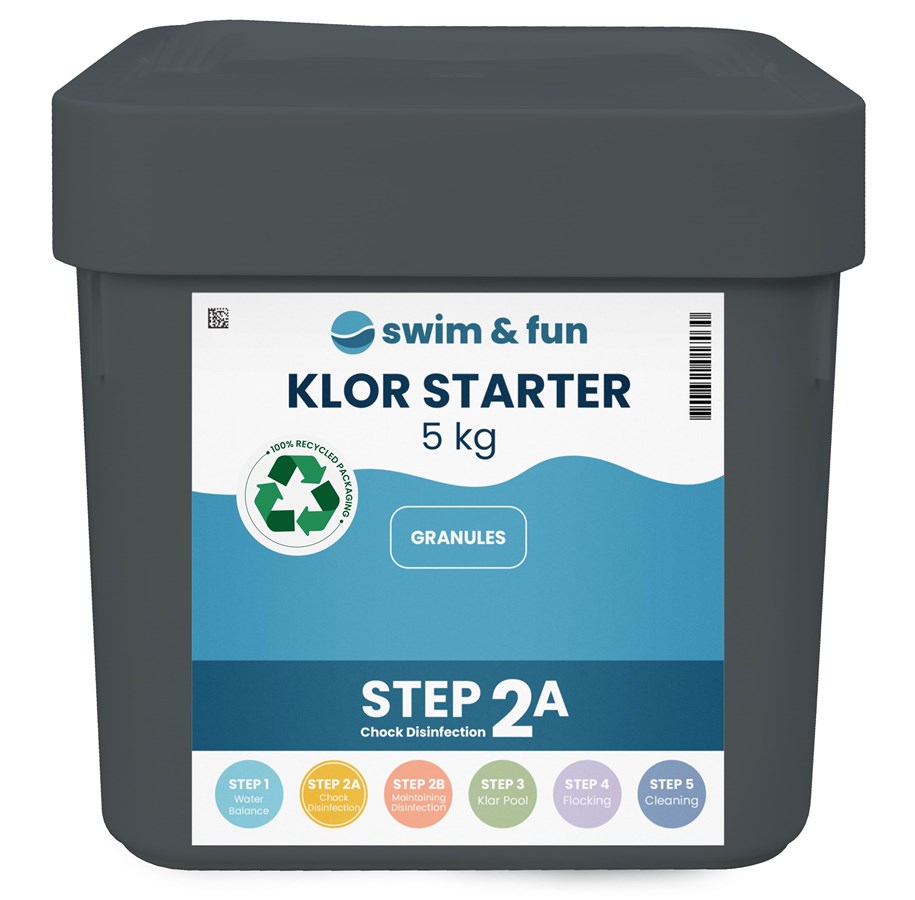 Pools - Swim & Fun Klor Starter – schnelllösliches Granulat, 5 kg - 1703