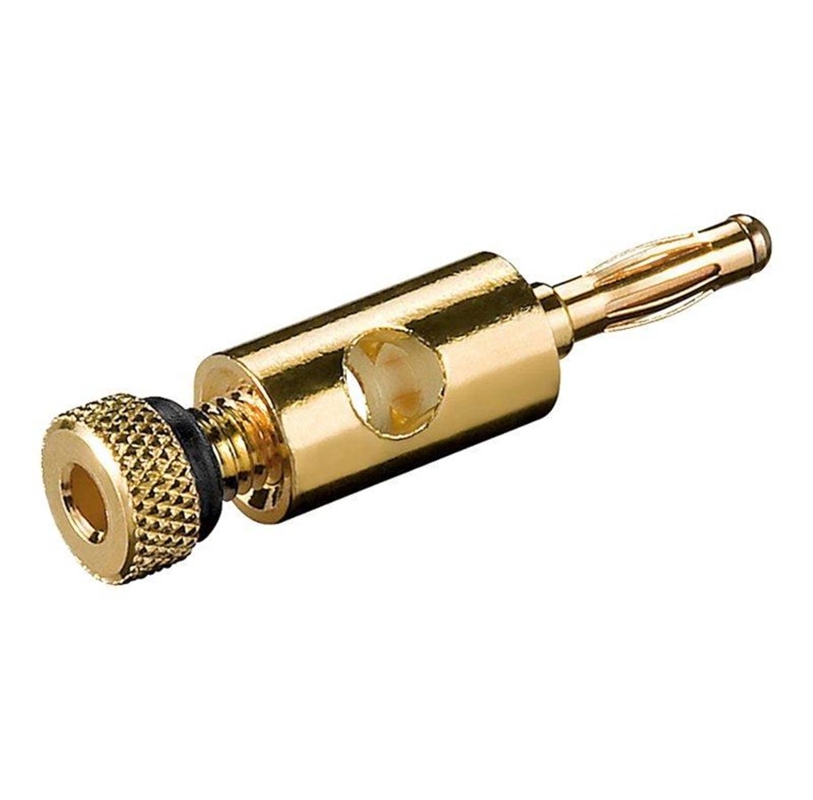 Display Kabel - Pro Banana Plug 4mm - gold - 4040849116834
