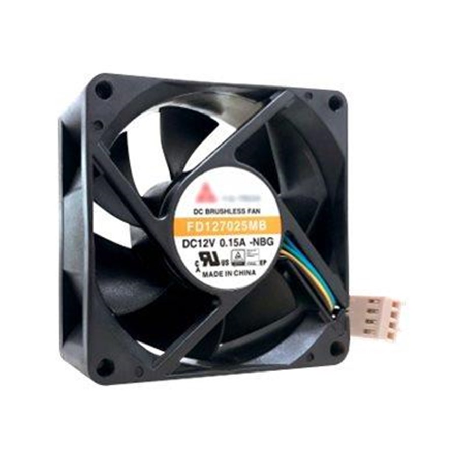 Gehäuselüfter - QNAP 70X70X25MM FAN 12V 4PIN - Gehäuselüfter - 70mm - Schwarz - FAN-7CM-T01