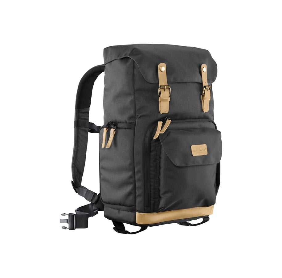 Kamerataschen - mantona Luis Photo Backpack Black Retro - 21344