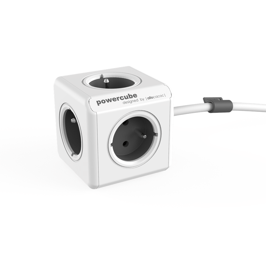 Stromkabel (Extern) - PowerCube Extended 1.5 meter (Type E) - Grey - 2300GY/FREXPC