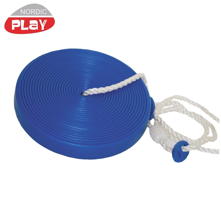 Spiele im Freien - Nordic Play Disc swing with rope blue - 805-452