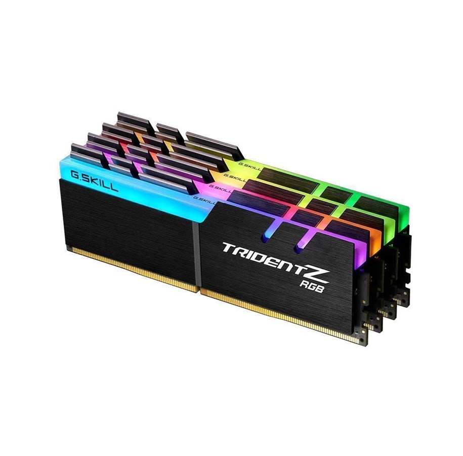 RAM - G.Skill Trident Z RGB DDR4-4000 - 32GB - CL15 - Quad Channel (4 pcs) - Intel XMP - Schwarz mit RGB - F4-4000C15Q-32GTZR