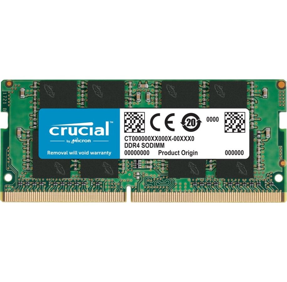 Arbeitsspeicher (RAM) - Crucial SODIMM DDR4-3200 - 16GB - CL22 - Single Channel (1 pcs) - Grün - CT16G4SFRA32A