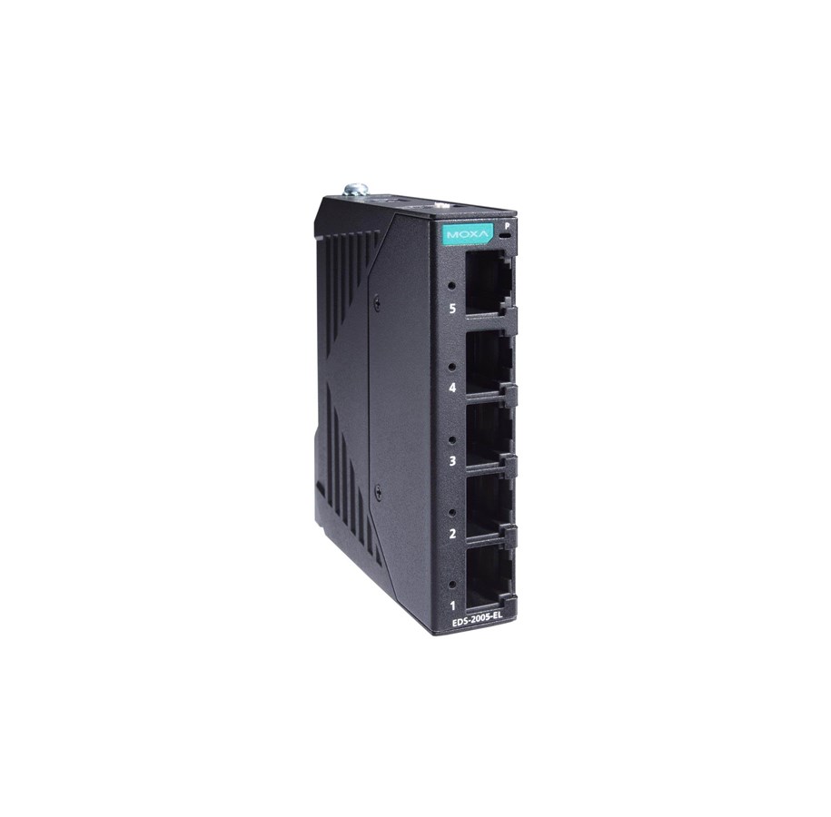 Switches - Moxa EDS-2005-EL 5-Port Entry Level Unmanaged Ethernet Switch Metal Housing - EDS-2005-EL