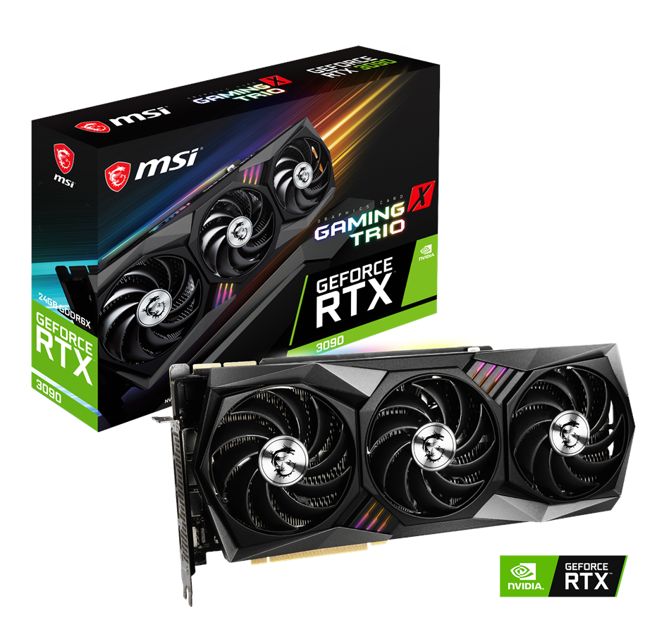 Grafikkarte - MSI GeForce RTX 3090 GAMING X TRIO - 24GB GDDR6X RAM - Grafikkarte - RTX 3090 GAMING X TRIO 24G