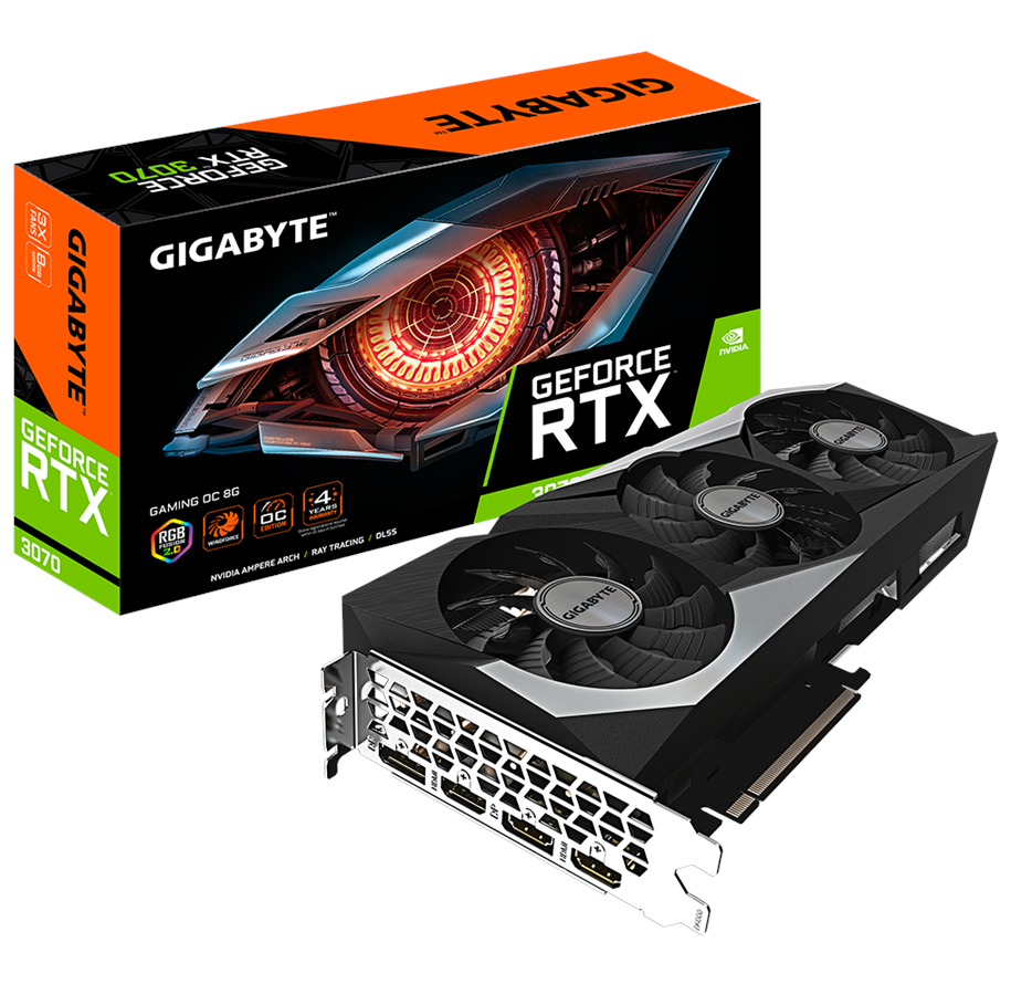 Grafikkarte - GIGABYTE GeForce RTX 3070 GAMING OC - 8GB GDDR6 RAM - Grafikkarte - GV-N3070GAMING OC-8GD