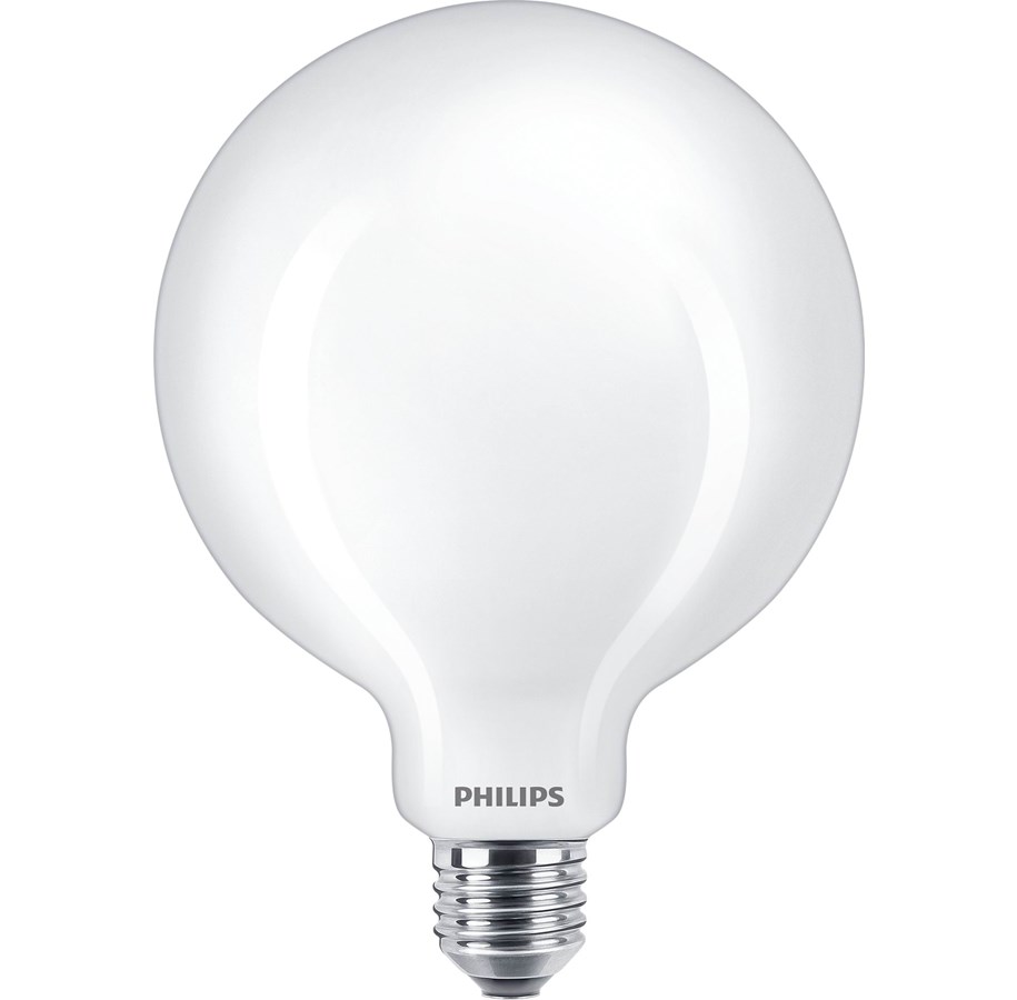 LED-Birnen - Philips LED-Lampe Classic Globe Ø125 10.5W/827 (100W) Frosted E27 - 929002067801
