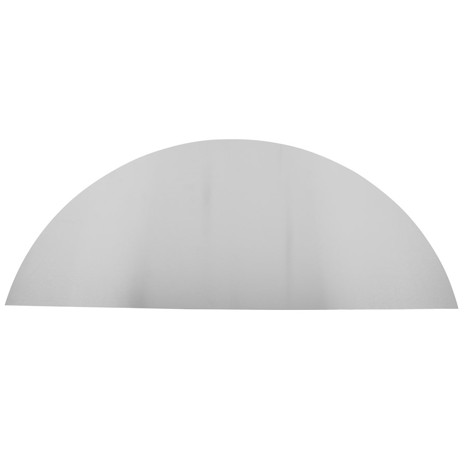 Küchenzubehör - Home>it Kitchen splash plate curved 800 x 400mm - stainless steel - 13902