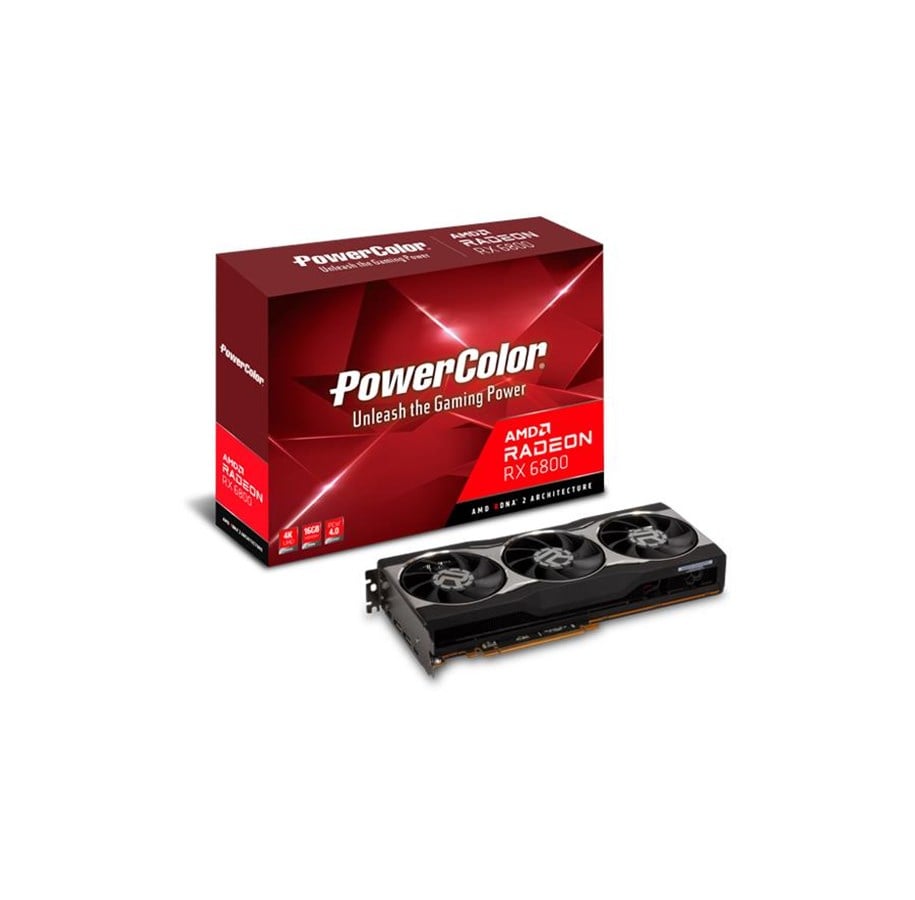 Grafikkarte - PowerColor Radeon RX 6800 AMD Reference - 16GB GDDR6 RAM - Grafikkarte - AXRX 6800 16GBD6-M2DHC