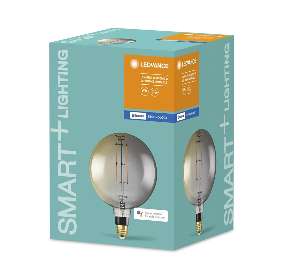 LEDVANCE SMART+ BT CL Globe200 Smoke 60 dim 6.5W/825 E27 | Günstig