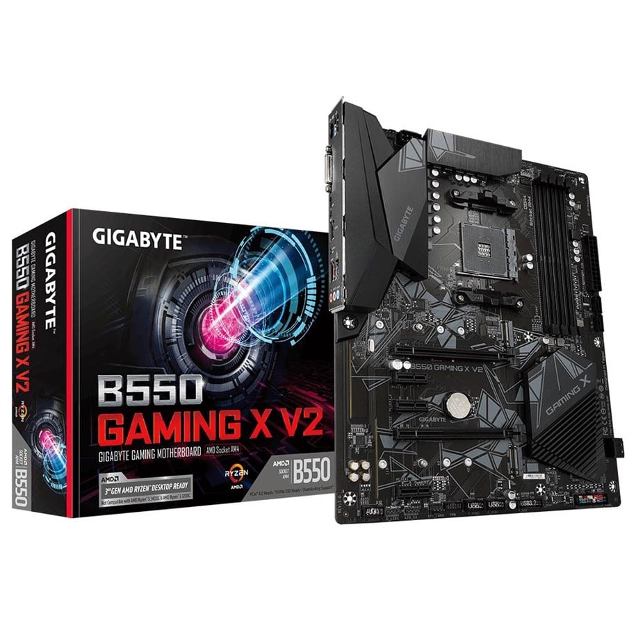 Mainboard - GIGABYTE B550 GAMING X V2 Mainboard - AMD B550 - AMD AM4 - DDR4 RAM - ATX - B550 GAMING X V2