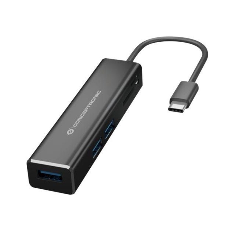 USB-Hubs - Conceptronic DONN08B - hub - 3 ports USB-Hubs - 3 - Schwarz - DONN08B