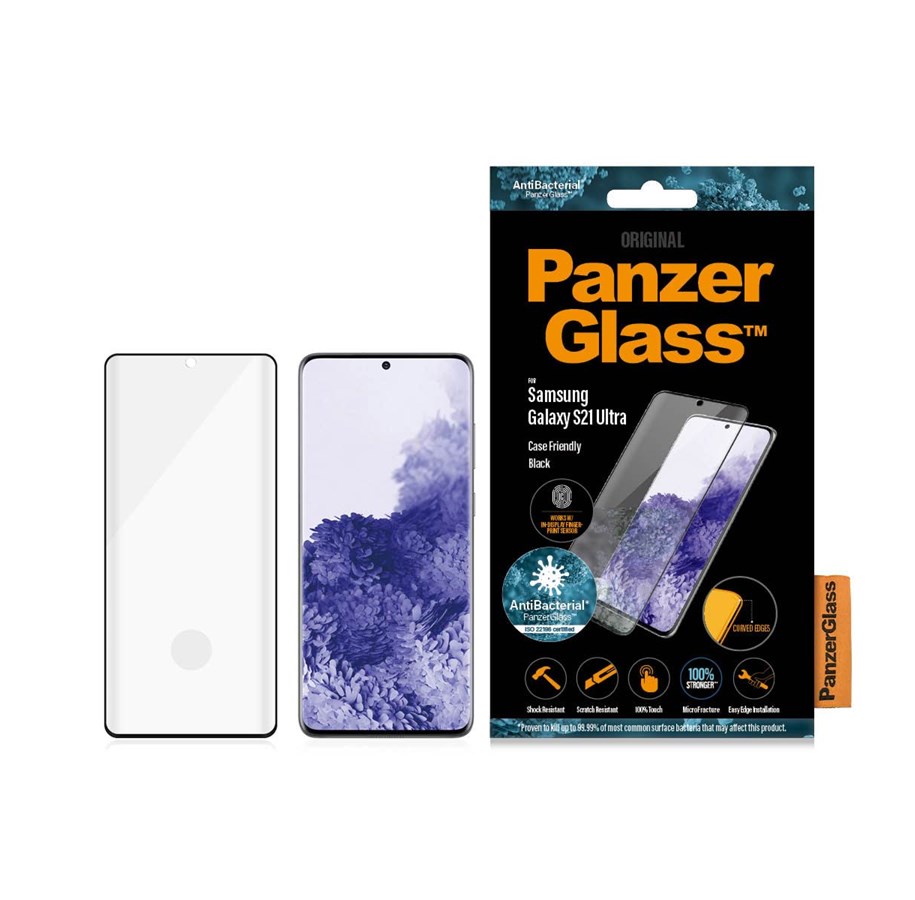 Handys - Schutzfolie - PanzerGlass Screen Protector Samsung Galaxy S21 Ultra 5G - PANZER7258