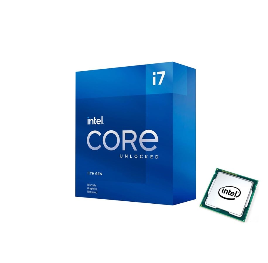CPU - Intel Core i7-11700KF Rocket Lake CPU - 8 Kerne - 3.6 GHz - Intel LGA1200 - Intel Boxed (ohne Kühler) - BX8070811700KF