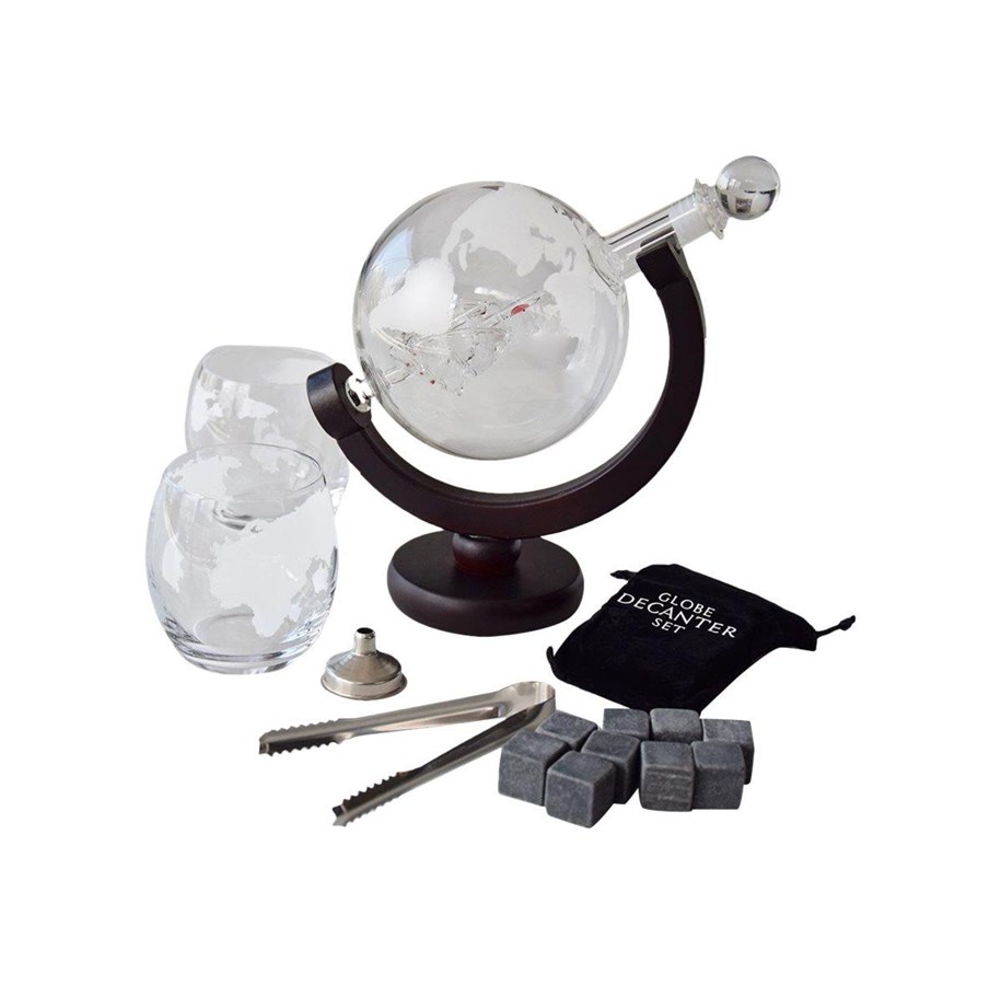 Mikamax Globe Decanter Set Karaffe, 850 ml | Auf Lager | Günstig