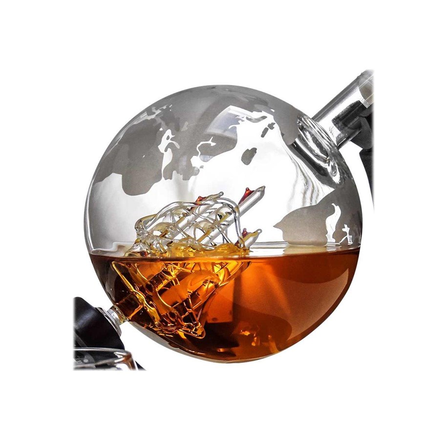 Mikamax Globe Decanter Set Karaffe, 850 ml | Auf Lager | Günstig