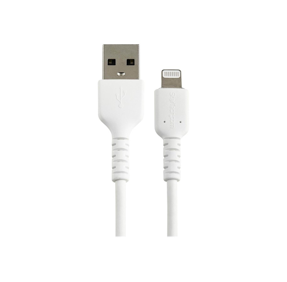 Display Kabel - StarTech.com 30cm Durable USB A to Lightning Cable - RUSBLTMM30CMW