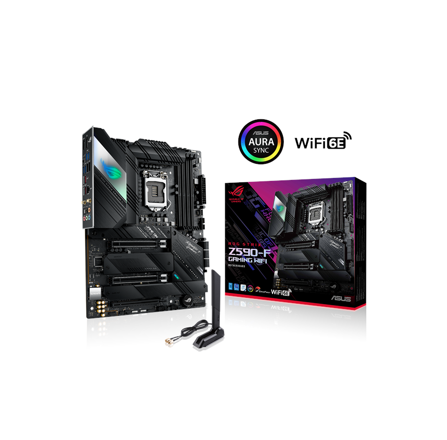 Asus Rog Strix Z590 F Gaming Wifi Mainboard Intel Z590 Intel Lga10 Socket Ddr4 Ram Atx