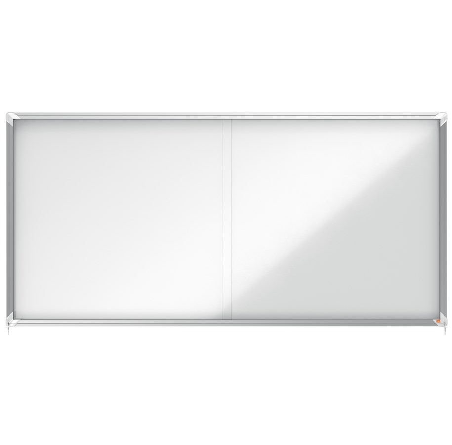 Konferenz und Präsentation - Nobo Premium Plus Schaukasten für den Innenbereich 27 x A4, magnetisch, Schiebetür - 1902572