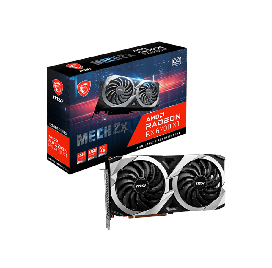 Grafikkarte - MSI Radeon RX 6700 XT MECH 2X OC - 12GB GDDR6 RAM - Grafikkarte - RX 6700 XT MECH 2X 12G OC