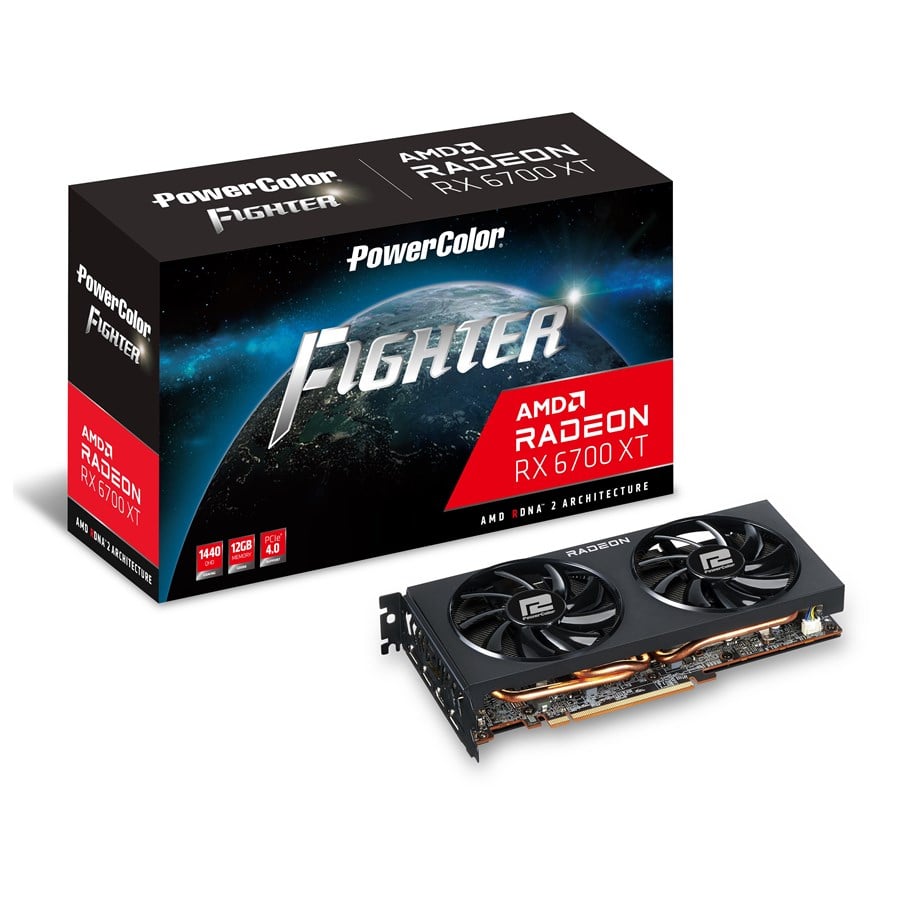 Grafikkarte - PowerColor Radeon RX 6700 XT Fighter - 12GB GDDR6 RAM - Grafikkarte - AXRX 6700XT 12GBD6-3DH