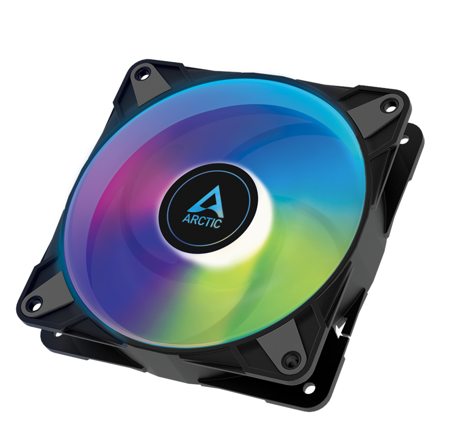 Gehäuselüfter - Arctic P12 PWM PST A-RGB - Gehäuselüfter - 120mm - Schwarz mit RGB LED - 24 dBA - ACFAN00231A
