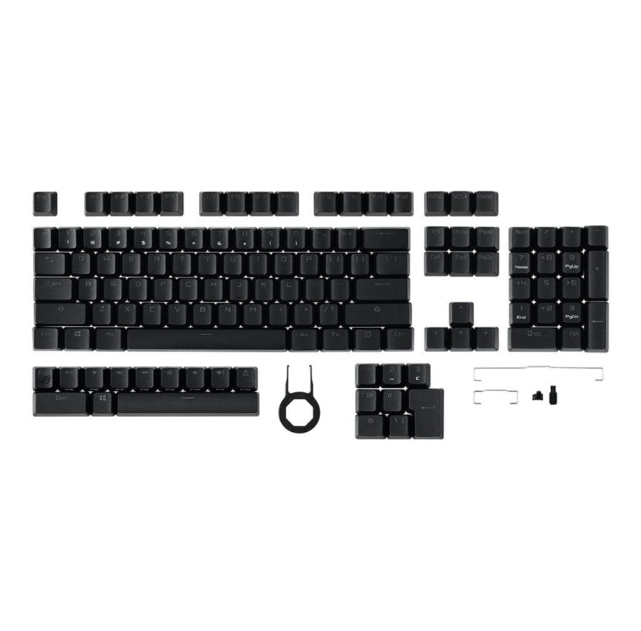 Tastaturen - ASUS ROG PBT Keycap Set - Keycaps - Englisch (US) - Schwarz - 90MP0280-BAUA00