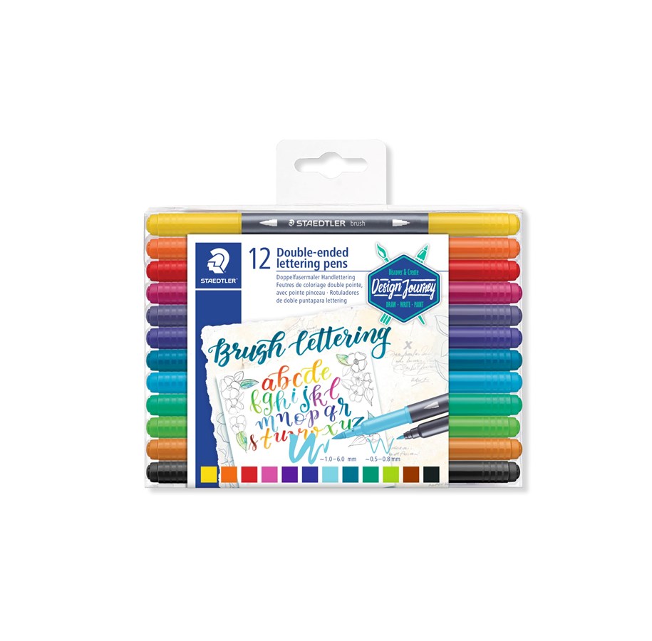 Hobby-Zubehör - Staedtler DUO PEN 12 STK. ASS - 3004 TB12 02